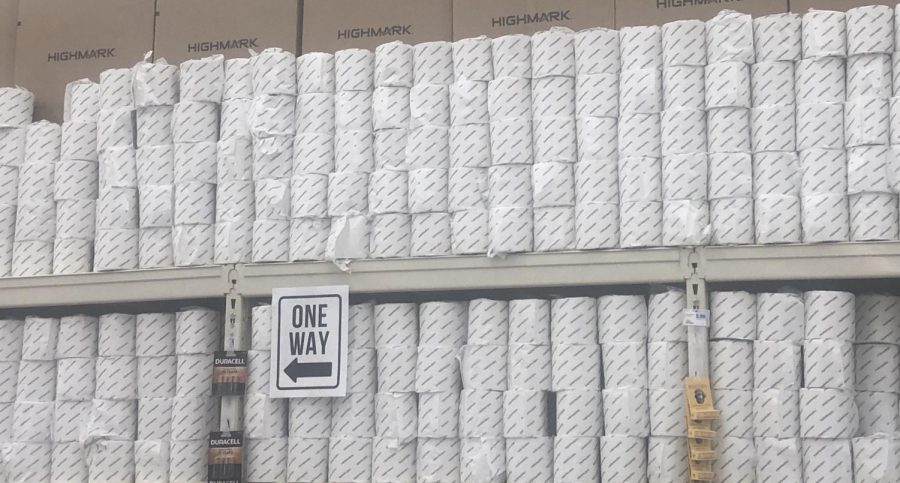 Hy-Vee, like many other grocery stores, began selling individually wrapped toilet paper once it was back in stock.