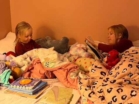 The poets children equate bedtime with books.