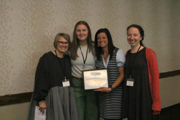 Erin Becker, winner of the 2024 Friend of Literacy Award